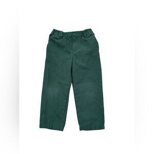 Tea Collection Size 5 Green Twill Casual Elastic Waist Pants